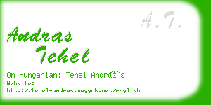 andras tehel business card